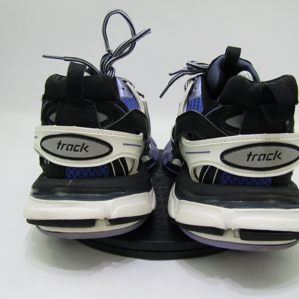 Balenciaga Track Sneakers Mens 8 Purple & Black 542023 Lace Up Activewear Logo - Picture 3 of 11